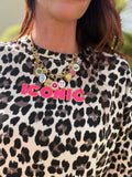 TEE SHIRT ICONIC LEOPARD CLAIR