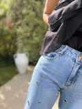 JEANS OEILLETS