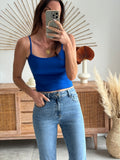 CROP TOP SANDRINE BLEU