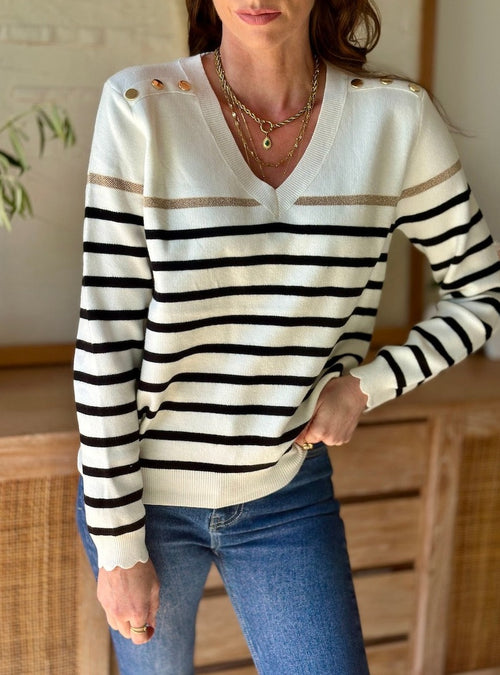 PULL VIVI BLANC.