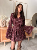 ROBE BETINA BORDEAUX