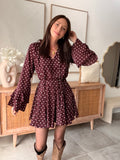 ROBE BETINA BORDEAUX
