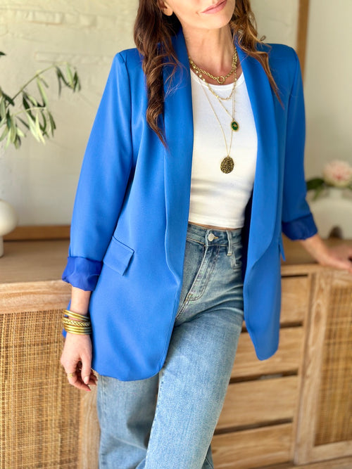 BLAZER MARGAUX BLEU ROI