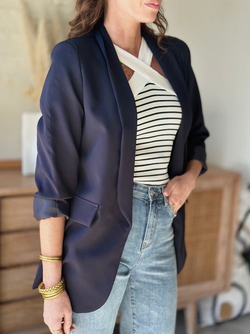 BLAZER MARGAUX BLEU MARINE