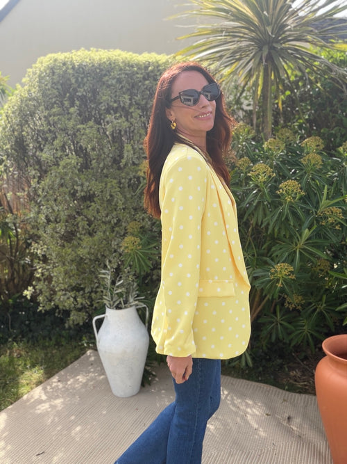 BLAZER POIS JAUNE