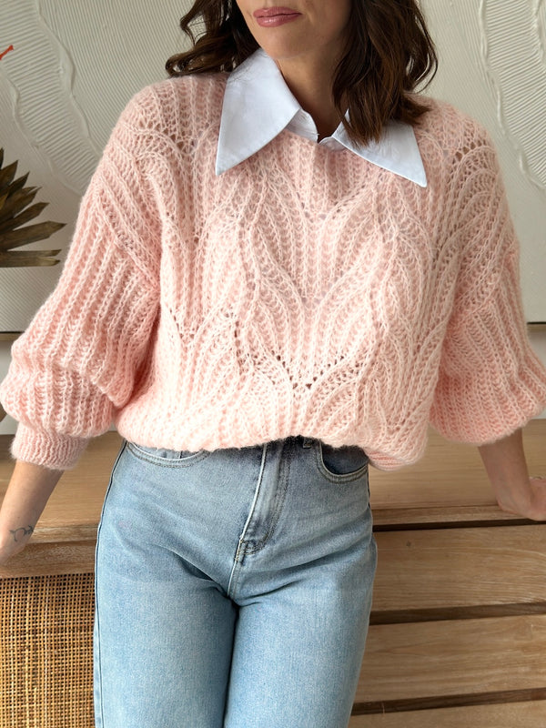 PULL SACHA ROSE PALE