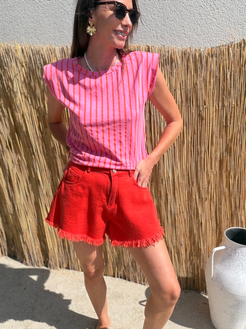 SHORT ZELIA CORAIL