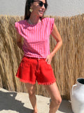 SHORT ZELIA CORAIL