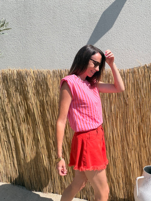 SHORT ZELIA CORAIL