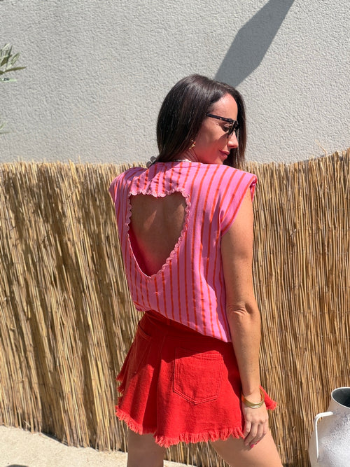 SHORT ZELIA CORAIL