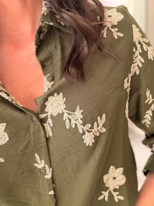 CHEMISE LOUNY KAKI