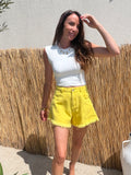 SHORT ZELIA JAUNE