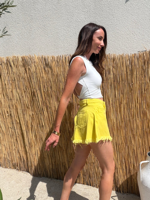 SHORT ZELIA JAUNE