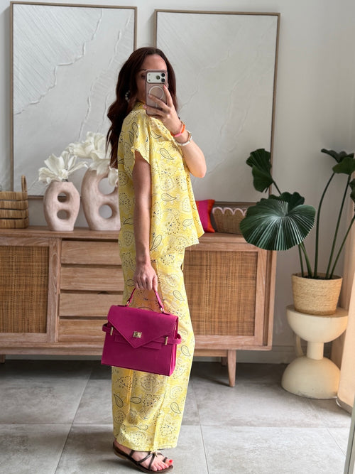 PANTALON LOVY JAUNE