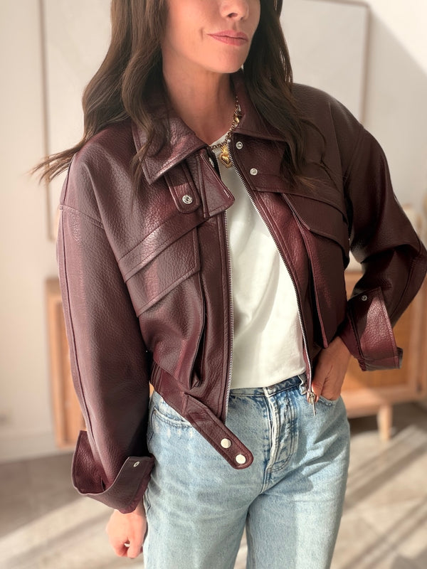 VESTE  JULIA BURGANDY