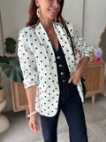 BLAZER POIS BLANC