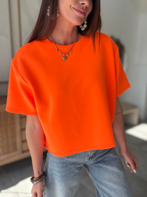 TEE SHIRT OLYMPE ORANGE