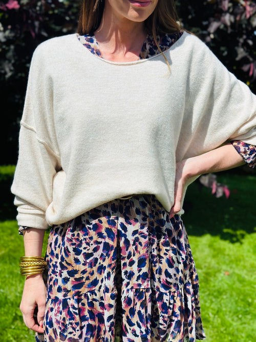PULL ANDREW BEIGE CHINE