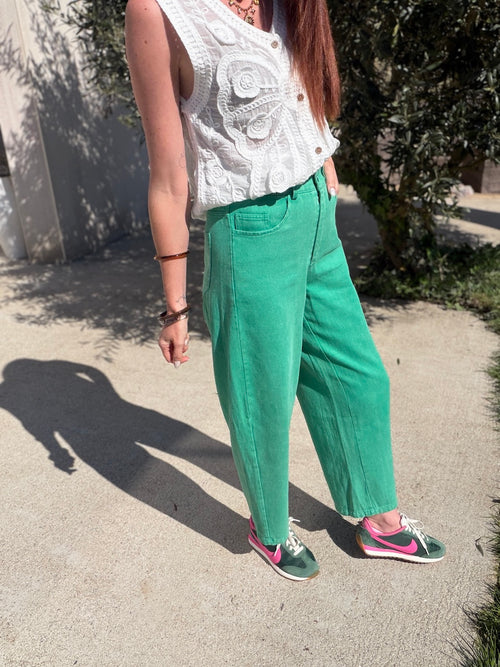 JEANS BOMMY VERT BRESIL