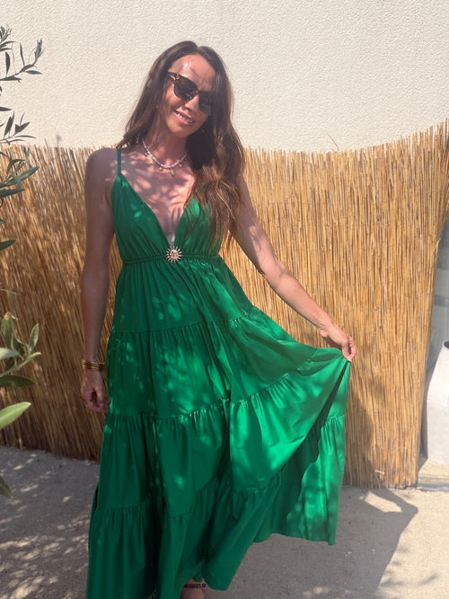 ROBE NEVA VERT BRESIL