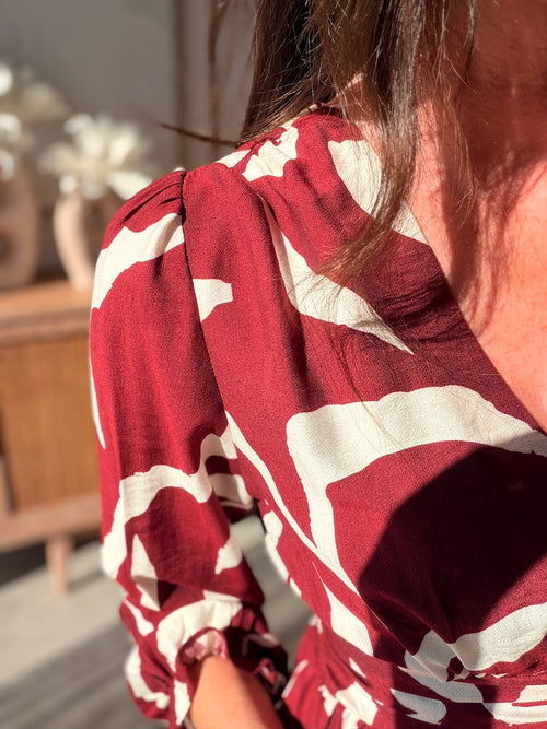 ROBE JANINE BORDEAUX