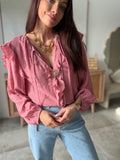 BLOUSE NAJA VIEUX ROSE