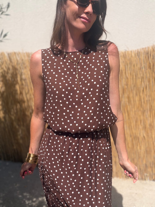 TOP CAPUCINE MARRON