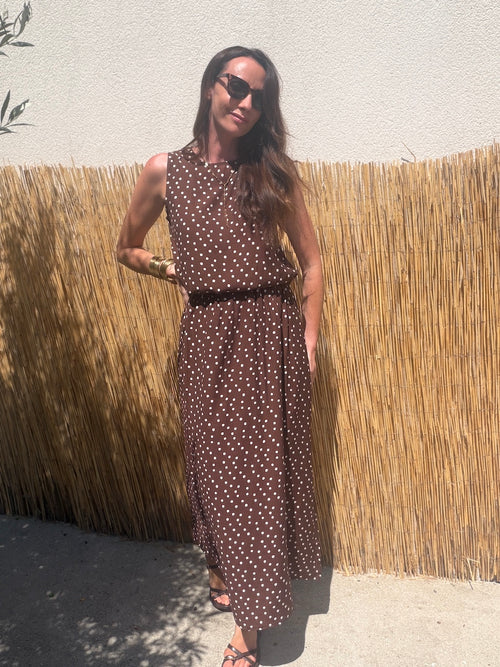 TOP CAPUCINE MARRON