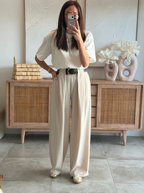 PANTALON LOUVA BEIGE