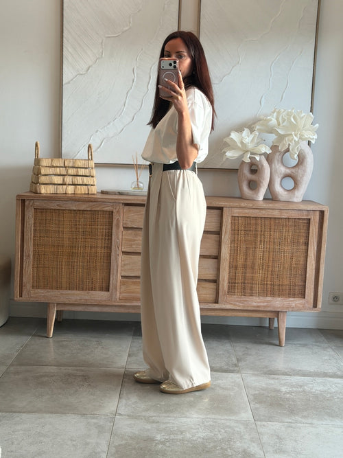 PANTALON LOUVA BEIGE