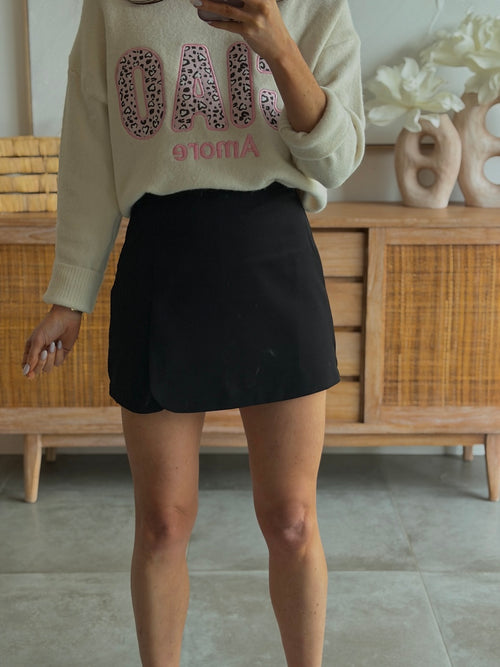 JUPE SHORT NOLI NOIR