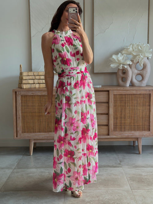 ROBE SAMOUI FRAMBOISE