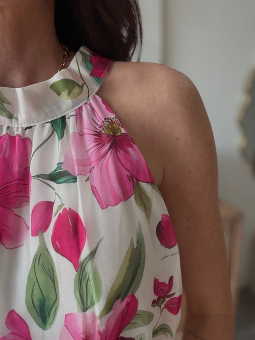 ROBE SAMOUI FRAMBOISE