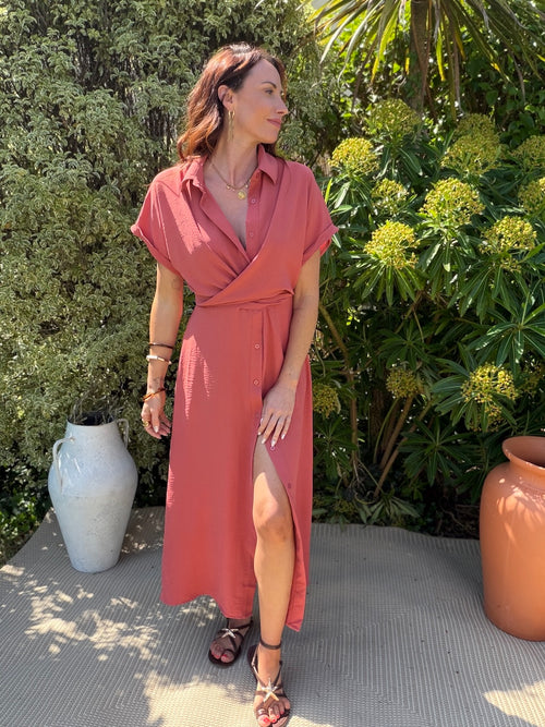 ROBE VALERIE TERRACOTTA