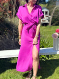 VESTIDO VALERIE MORADO / ROSA