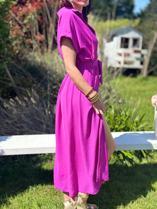 VESTIDO VALERIE MORADO / ROSA