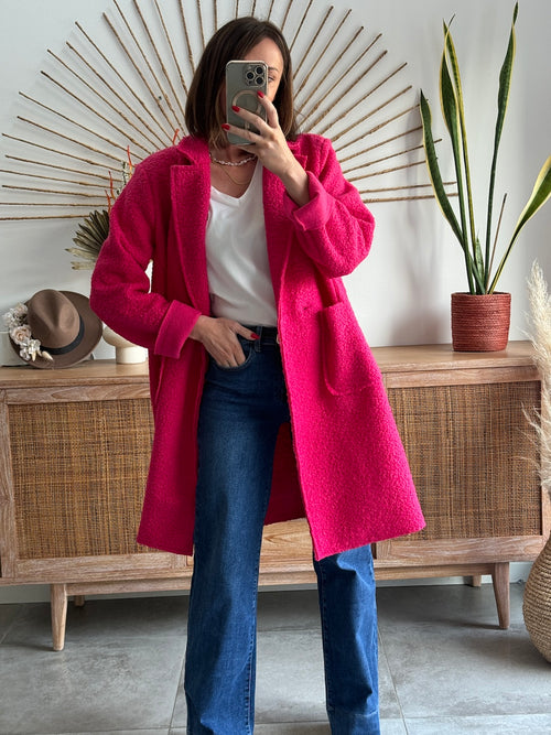 MANTEAU SOPHIE FUCHSIA