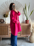 MANTEAU SOPHIE FUCHSIA