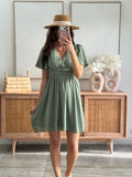 ROBE KARINE VERT SAUGE