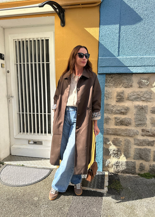 TRENCH CARLA CHOCOLAT