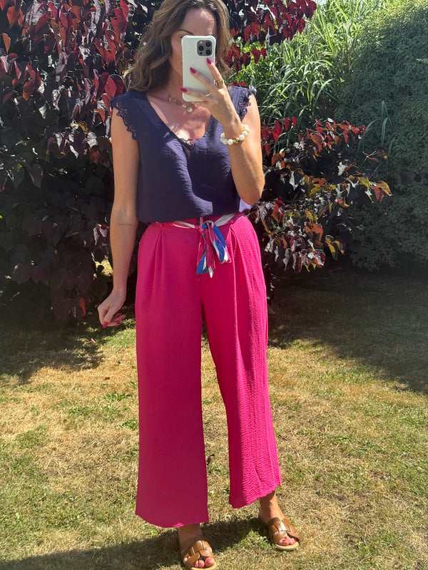 PANTALON VICKA FUSHIA