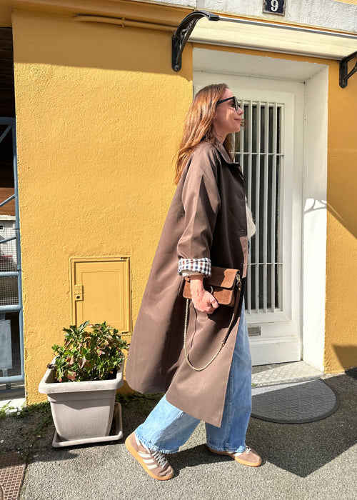 TRENCH CARLA CHOCOLAT