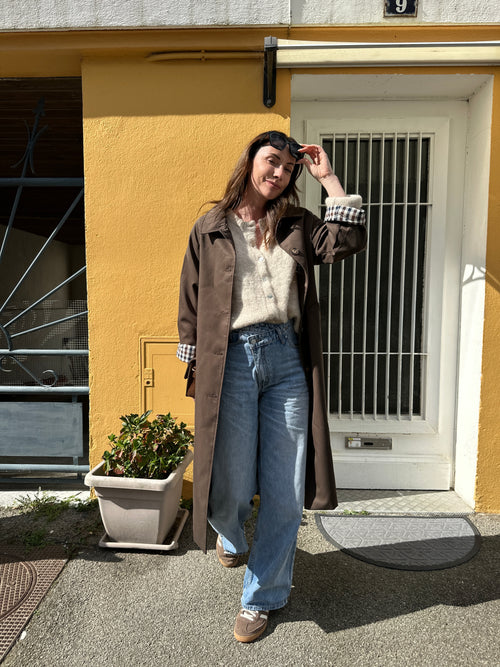 TRENCH CARLA CHOCOLAT