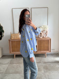 CHEMISE LEMON BLEU