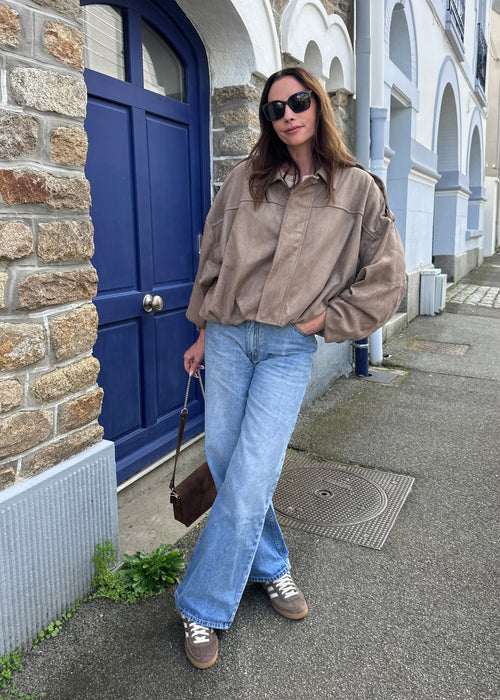 VESTE AGATHE TAUPE