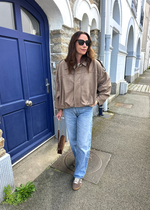 VESTE AGATHE TAUPE