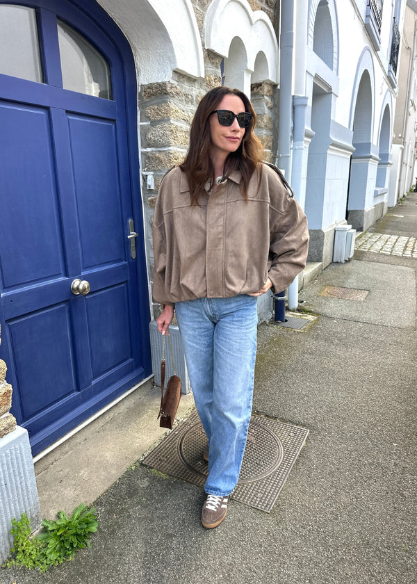 VESTE AGATHE TAUPE