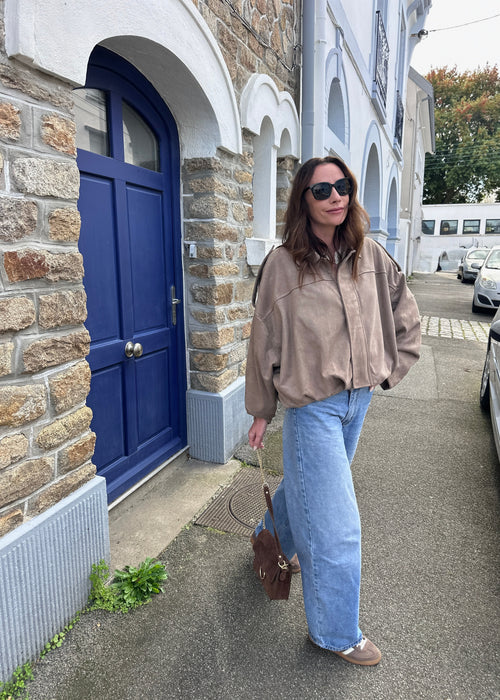 VESTE AGATHE TAUPE