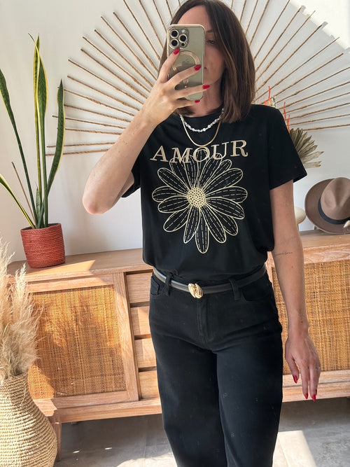 TEE SHIRT MIAMOR NOIR