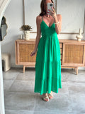 ROBE CELIA VERT BRESIL